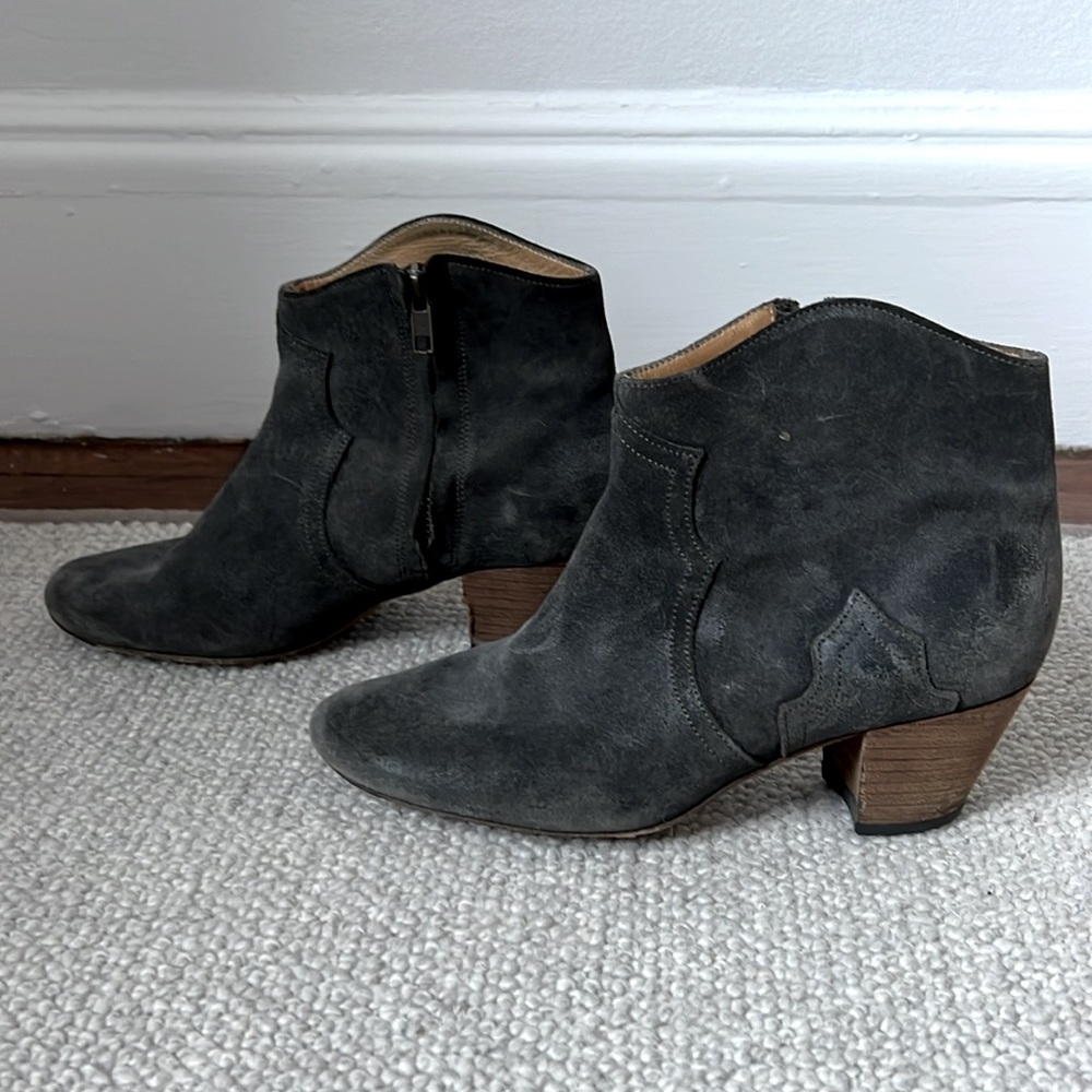 Isabel Marant Suede black booties. Size 38